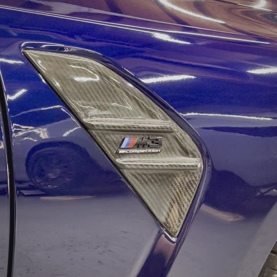 BMW G8X G80 G82 M3 M4 Carbon Fiber Air Breather Fender Trim